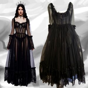 Widow Dance With Death Maxi Dress
